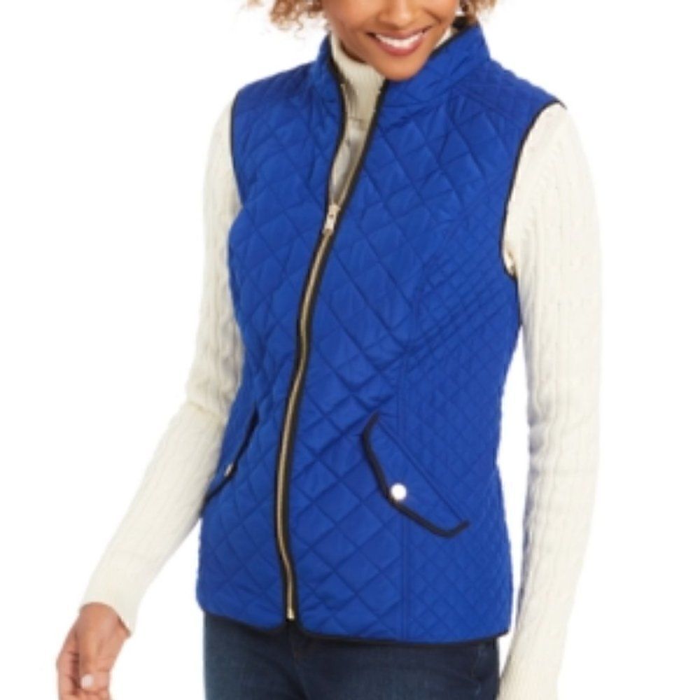 Charter Club Quilted Stand-Collar Vest Sz XXL